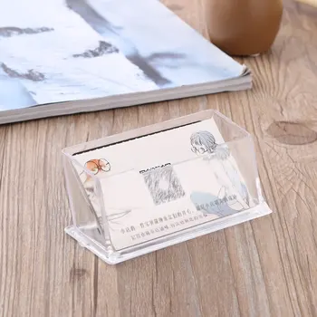 Акриловый Прозрачный ПММА Держатель для визитных карточек Подставка для дисплея Столешница рабочего стола Держатель для визитных карточек Настольная Полка Коробка
