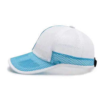 Быстросохнущие Модные Солнцезащитные кепки для мальчиков и девочек, Летние Солнцезащитные шляпы, Сетчатые шляпы, Бейсболка Быстросохнущие Модные Солнцезащитные кепки для мальчиков и девочек, Летние Солнцезащитные шляпы, Сетчатые шляпы, Бейсболка 1