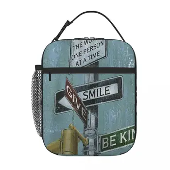 Вдохновение Дебби Девитт из Нью-Йорка, сумка для пикника, детская сумка для ланча, кавайная сумка для ланча