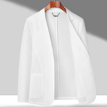 Весенне-летний высококачественный Модный пиджак Everything Trend, красивый деловой жакет из эластичного шелка Jin Ammacy Ice для отдыха, тонкий пиджак для костюма
