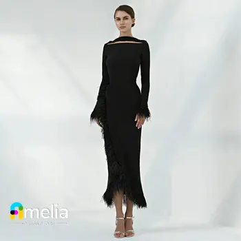 Выпускное платье Amelia Dubai, вечернее платье с длинными рукавами длиной до щиколоток, летние женские вечерние платья для свадебных вечеринок 2023 г.