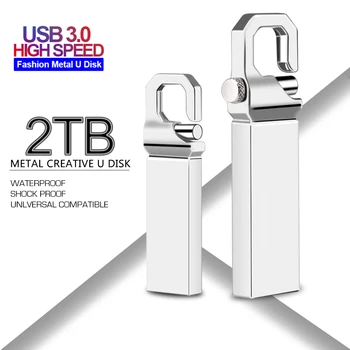 Высокоскоростной Usb 3.0 2 ТБ Портативный SSD-Накопитель 1 ТБ Металлический Cle Usb Флэш-Накопители 512 ГБ Pendrive Memoria Usb Флэш-Диск Бесплатная Доставка