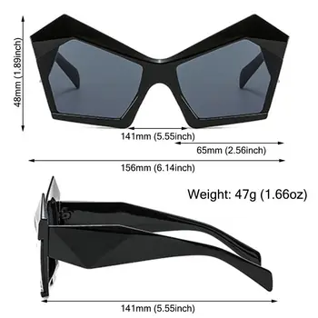 Гламурные женские солнцезащитные очки-бабочки 