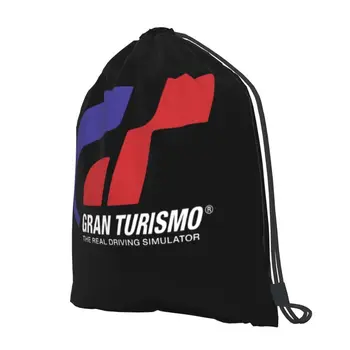 Гоночный симулятор Gran Turismo, рюкзак на шнурке, модная креативная легкая спортивная сумка большой емкости Гоночный симулятор Gran Turismo, рюкзак на шнурке, модная креативная легкая спортивная сумка большой емкости 1