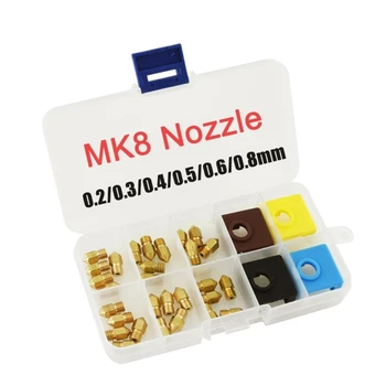 Деталь 3D-принтера MK8, головка экструдера, сопло 0.2/0.3/0.4/0.5/0.6/0.8 мм для Ender3, прямая поставка