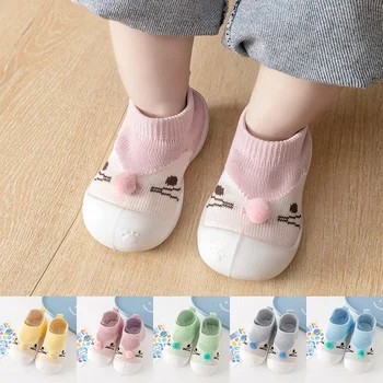 Детская обувь для малышей весенне-осенних моделей 1-3 лет, детская обувь для малышей с мягкой подошвой для мужчин и женщин, нескользящая