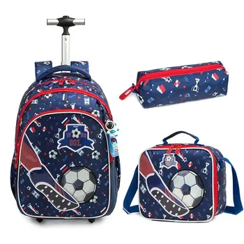 Детский школьный рюкзак на колесиках, рюкзак на колесиках для мальчиков, школьная сумка-тележка на колесиках, набор детских дорожных сумок для багажа на колесиках