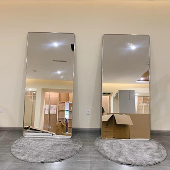 Длинные Декоративные зеркала для ванной комнаты, Большие Эстетичные Стеклянные Декоративные зеркала для макияжа, декор пола, Декор стен в Каса
