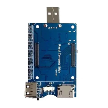 Для RPi Вычислительный модуль 4 платы Мини Базовая плата Стандартный разъем CM4 20PIN GPIO Коллектор Высокоскоростные разъемы USB2.0