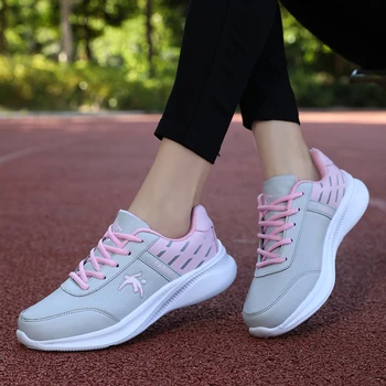 Женские удобные весенне-осенние уличные кроссовки для бега, легкие популярные спортивные кроссовки для девочек Женские удобные весенне-осенние уличные кроссовки для бега, легкие популярные спортивные кроссовки для девочек 2
