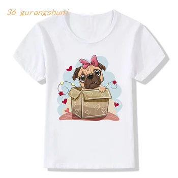 Забавная футболка с крутой собакой, футболки для мальчиков, футболки с французским бульдогом, детские футболки, летние топы для девочек-одежда, детская футболка для мальчиков, детская одежда