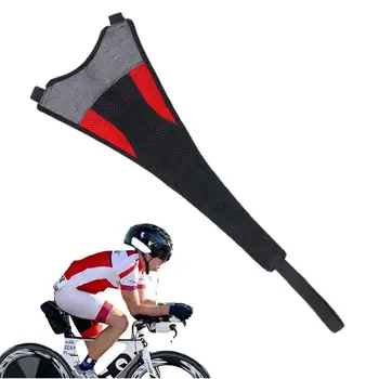 Защита от пота для шоссейных велосипедов, Регулируемый двухслойный впитывающий пот, мягкая сетка для пота для тренировок на велосипеде в помещении.