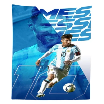 Известный аргентинский футболист Mes-Si Дизайн плаката, эстетика футбольных упражнений, настенный Гобелен