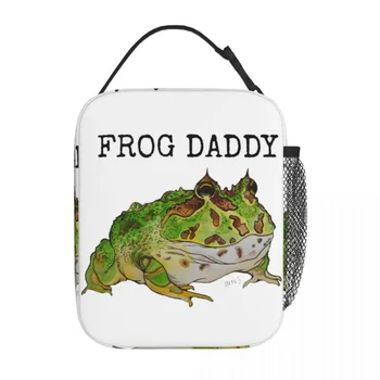 Изолированные пакеты для ланча Pacman Frog Daddy, Рогатые лягушки, коробка для ланча, термокружка для бенто для офиса