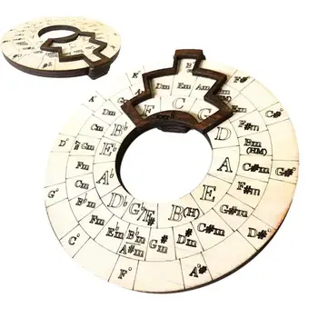 Инструменты Circle Of Fifths Wheel для деревянных аккордов Circle Wheel Расширяют ваши игровые возможности Обязательны для написания песен и изучения музыки