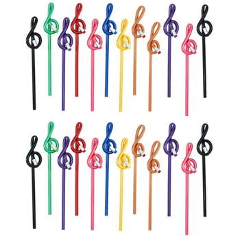 Карандаши для заметок Для учащихся Карандаши для музыкальных нот с ластиком Цветные Музыкальные карандаши Деревянный гнутый карандаш для скрипичного ключа