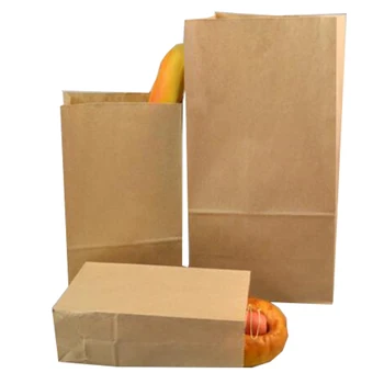 Крафт-упаковка 21,5x12x7 см, пакет для ореховых тостов на вынос, 50 штук