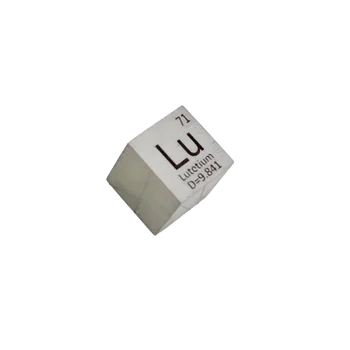 Металлический кубик Lutetium Lu плотностью 10 мм 99,95% чистый для коллекции Element Металлический кубик Lutetium Lu плотностью 10 мм 99,95% чистый для коллекции Element 0