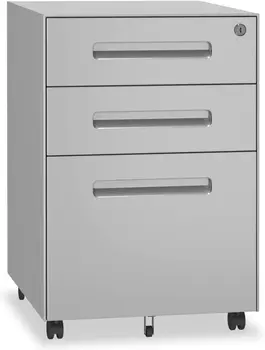 Металлический Стальной прокатный шкаф Dripex с 3 выдвижными ящиками, Подвесной Офисный шкаф с запирающимся файлом, Офисный шкаф на 5 колесиках, Картотечный шкаф