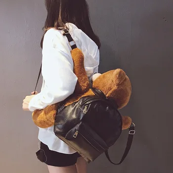Милые рюкзаки в форме медведя для детей и девочек, мультяшные мотоциклетные медведи, плюшевая сумка для путешествий Милые рюкзаки в форме медведя для детей и девочек, мультяшные мотоциклетные медведи, плюшевая сумка для путешествий 3