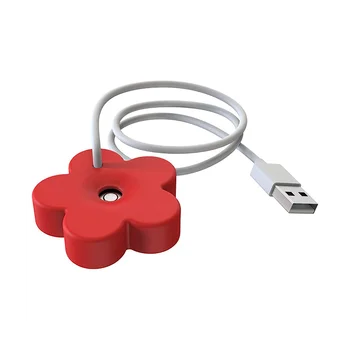 Мини портативный увлажнитель воздуха с USB-кабелем Герметичный дизайн Безцилиндровый увлажнитель воздуха для путешествий Персональный увлажнитель воздуха для спальни Красный