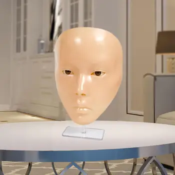 Многоразовый макияж для лица, реалистичная кукла-манекен с плоской головой Модель 5D Многоразовый макияж для лица, реалистичная кукла-манекен с плоской головой Модель 5D 0