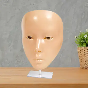 Многоразовый макияж для лица, реалистичная кукла-манекен с плоской головой Модель 5D Многоразовый макияж для лица, реалистичная кукла-манекен с плоской головой Модель 5D 1