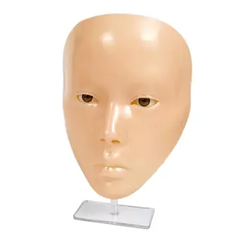 Многоразовый макияж для лица, реалистичная кукла-манекен с плоской головой Модель 5D Многоразовый макияж для лица, реалистичная кукла-манекен с плоской головой Модель 5D 2