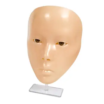 Многоразовый макияж для лица, реалистичная кукла-манекен с плоской головой Модель 5D Многоразовый макияж для лица, реалистичная кукла-манекен с плоской головой Модель 5D 3