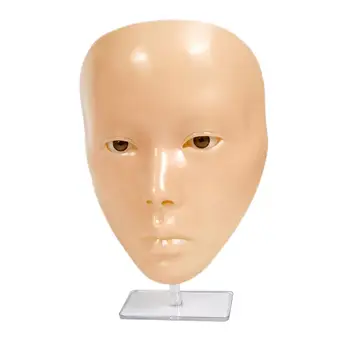 Многоразовый макияж для лица, реалистичная кукла-манекен с плоской головой Модель 5D Многоразовый макияж для лица, реалистичная кукла-манекен с плоской головой Модель 5D 5