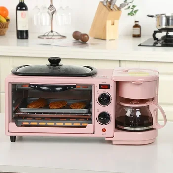Многофункциональная машина для приготовления завтрака с кофеваркой и хлебопечкой 220 В Многофункциональная машина для приготовления завтрака с кофеваркой и хлебопечкой 220 В 0