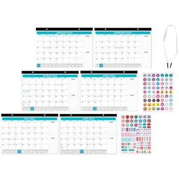 Настольные календари на 2024-2025 гг. на месяц, классический стиль для ежедневного использования в офисе, для свиданий, для подвешивания