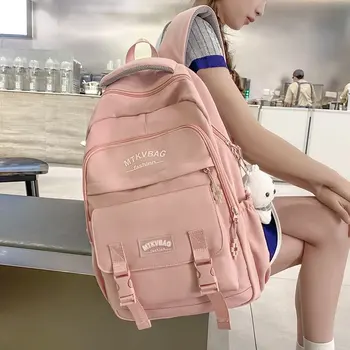 Нейлоновый рюкзак, женские школьные сумки для подростков, студенческий Корейский рюкзак для девочек Нейлоновый рюкзак, женские школьные сумки для подростков, студенческий Корейский рюкзак для девочек 0