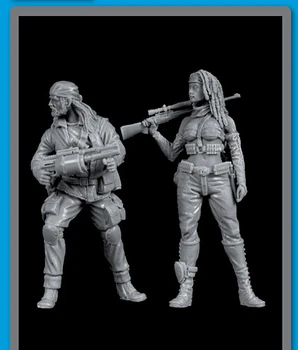 Неокрашенный комплект 1/35 US Stalker modern team включает в себя 2 исторических неокрашенных фигурки, модель набора из смолы