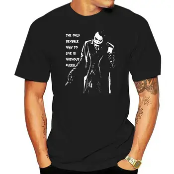 Новейшие мужские футболки свободного кроя 2022 года с цитатами Джокера, хлопковые футболки с короткими рукавами и графическим рисунком, летние крутые футболки для мужчин
