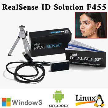 Новое решение Intel® RealSense™ ID Solution F455 3D-камера с искусственным интеллектом, Датчик распознавания лиц, Аутентификация по лицу, модель охранника входа со сканированием лица