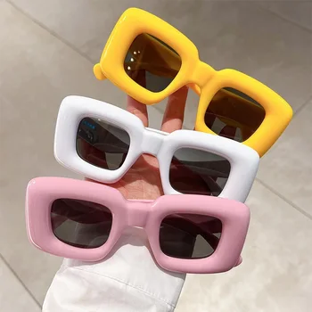 Новые Солнцезащитные очки в негабаритной оправе, Женская Мода, Забавная Индивидуальность, Солнцезащитные Очки для уличных Фото На открытом Воздухе, Очки UV400 Oculos De Sol