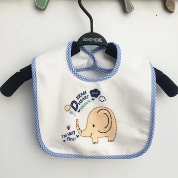 Новый простой и симпатичный детский нагрудник, полотенце от слюны, карман для детского питания на кнопке, водонепроницаемый и герметичный