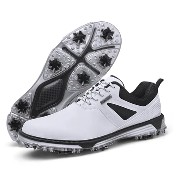 Обувь для гольфа Мужские Водонепроницаемые Дышащие Кроссовки для гольфа Женские Спортивные туфли без шипов Для прогулок спортивная Обувь для гольфа на открытом воздухе 2023
