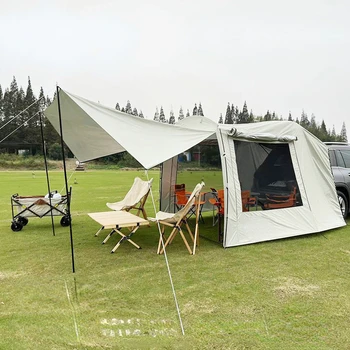 Палатка для кемпинга, барбекю, удлинитель хвоста автомобиля, Многоместный непромокаемый навес, палатка для багажника