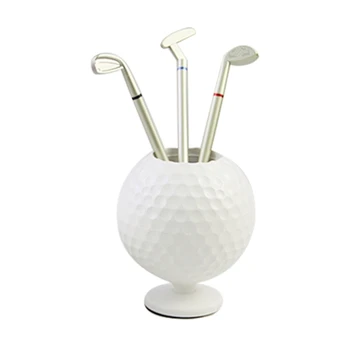 Подарочный набор для клюшки для гольфа из 3 предметов и настольного держателя для ручек, бизнес-подарок для мужчин и женщин, прямая поставка