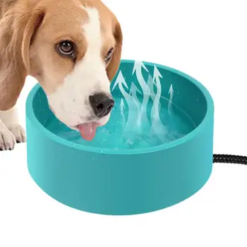 Подогрев воды собака чаша кот воды контейнер для подогрева воды блюдо с анти жевать шнур смарт-тепловой чаша для зимних поставок ПЭТ 