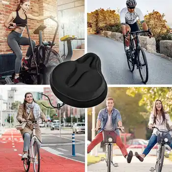 Подушка для велосипедного сиденья - чехол для велосипедного сиденья и велотренажера, для сидений Peloton, Cruiser, велотренажеров Подушка для велосипедного сиденья - чехол для велосипедного сиденья и велотренажера, для сидений Peloton, Cruiser, велотренажеров 5