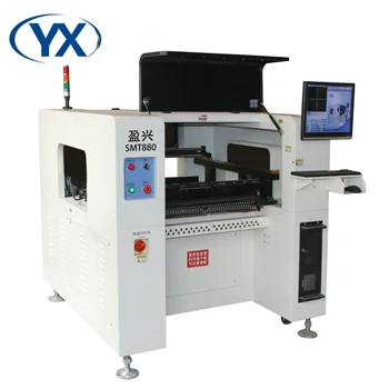 Полноавтоматический Роботизированный станок для подбора и размещения печатных плат с 8 головками SMT880, 0402, 0201, 0805, 1206, BGA