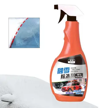 Противогололедный спрей 500 мл, не содержащий соли, для растапливания снега, спрей для удаления льда с лобового стекла автомобиля в домашних условиях