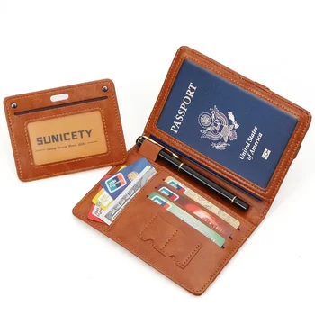 Противоугонная щетка для многофункционального хранения, держатель для Вакцинной карты, сумка для паспорта, чехол для паспорта для поездки за границу