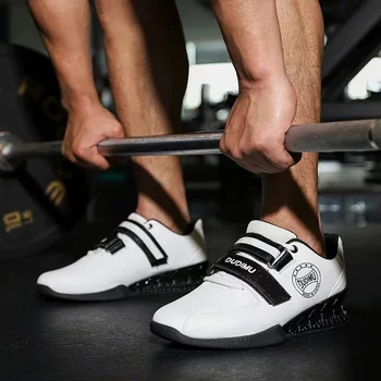 Профессиональная мужская обувь для тяжелой атлетики, обувь для тренировок в тренажерном зале с жесткой тягой, дышащая обувь для поднятия тяжестей, Нескользящая обувь для становой тяги