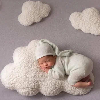 Реквизит для фотосъемки новорожденных Мягкая подушка-облако Сувенир для фотосъемки роста ребенка Детские фотоаксессуары Подарки для семьи и друзей