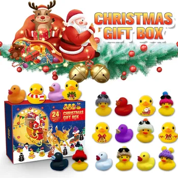 Рождественское украшение 2023 24 Идеи резиновых игрушек для ванны Рождественские подарки для мальчиков девочек и детей Отлично подходят для украшения сувениров для вечеринок