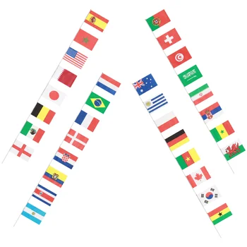 Ручная Палка с Национальным Флагом, Международные Флаги Стран Мира, Баннеры для Декора Бара и вечеринки, Размахивающие флагами стран